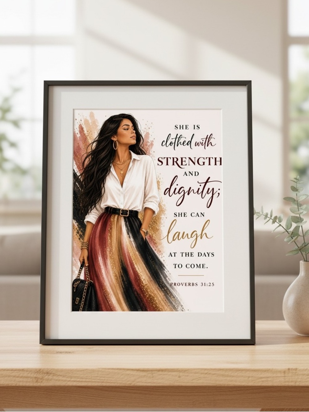 DDS Art Print, 8x10, Bible Verse, Paper Print, Unframed, Women’s Series